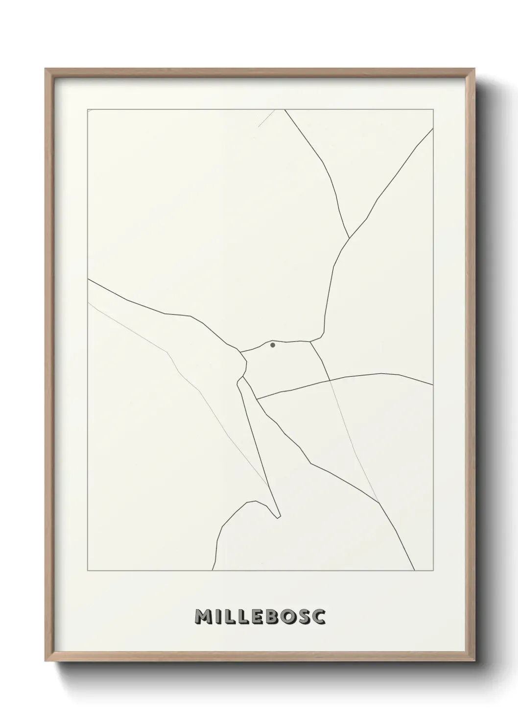 Un poster carte Millebosc