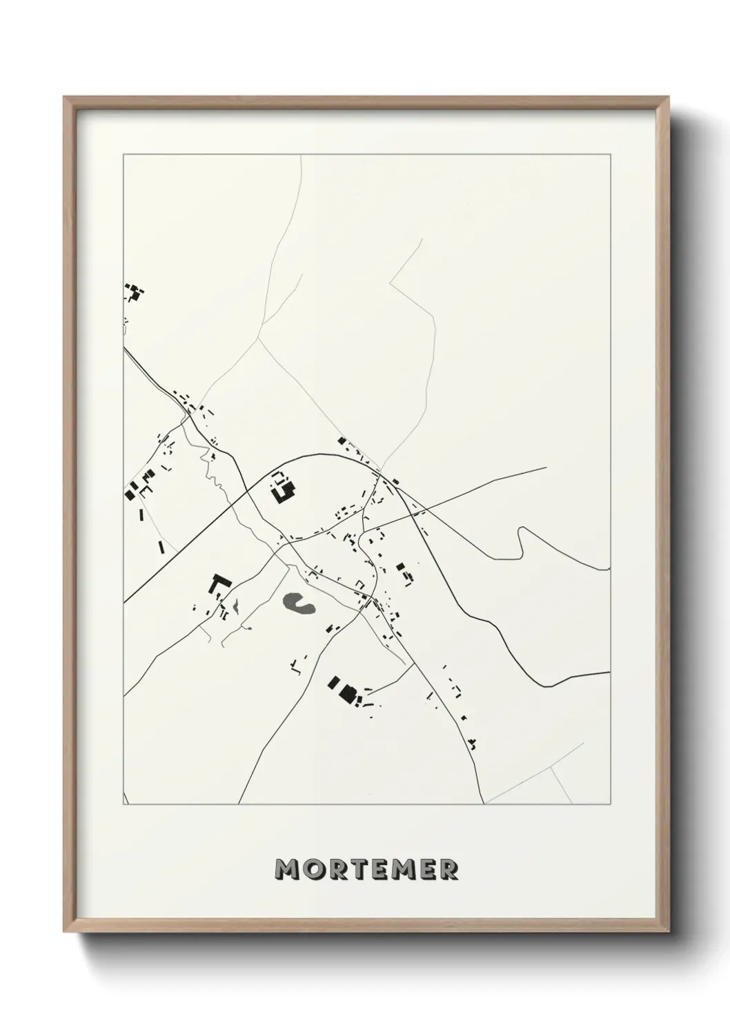Un poster carte Mortemer