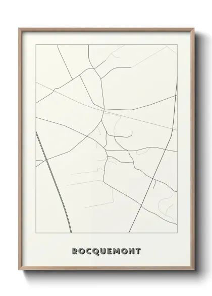 Une affiche de carte sur Rocquemont