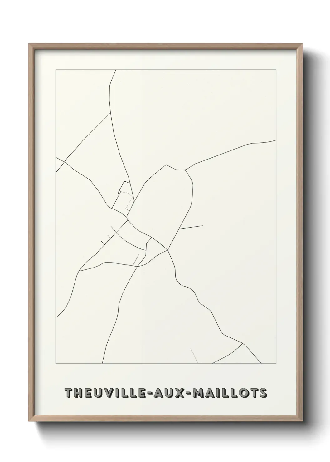Un poster carteTheuville-aux-Maillots
