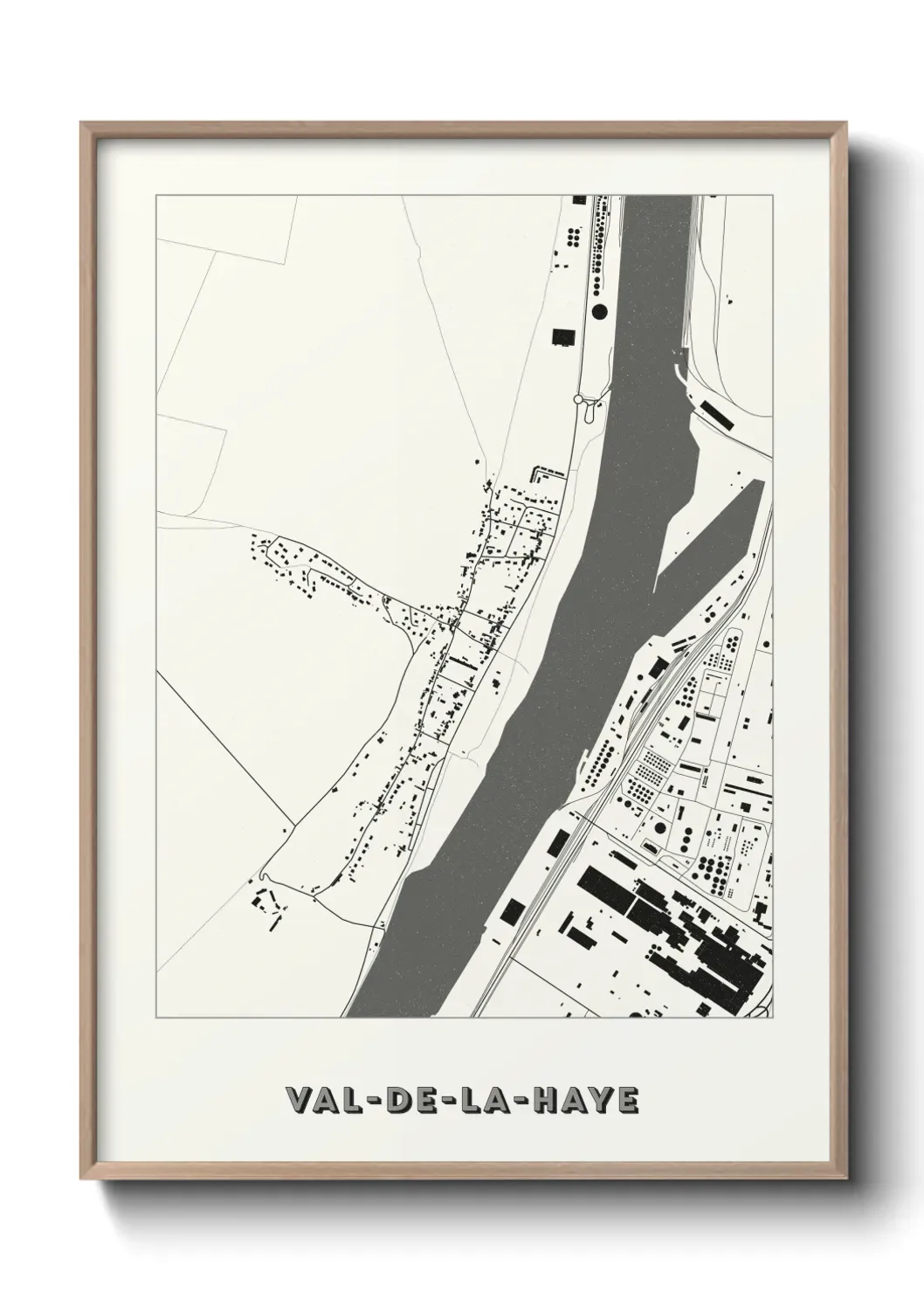 Un poster carte Val-de-la-Haye