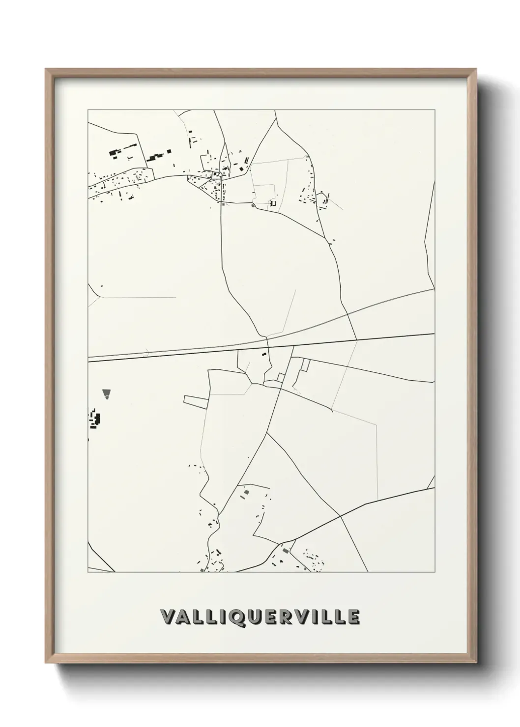 Un poster carte Valliquerville