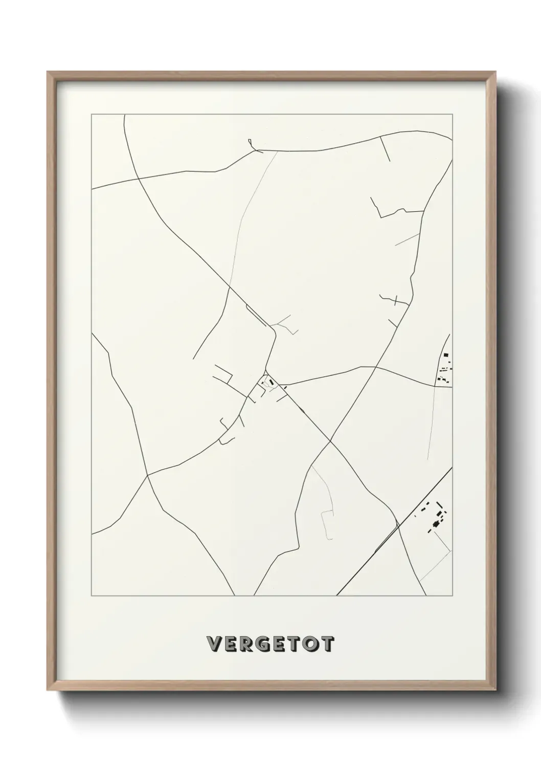 Un poster carte Vergetot