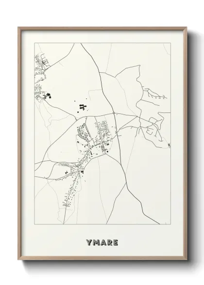 Une affiche de carte sur Ymare