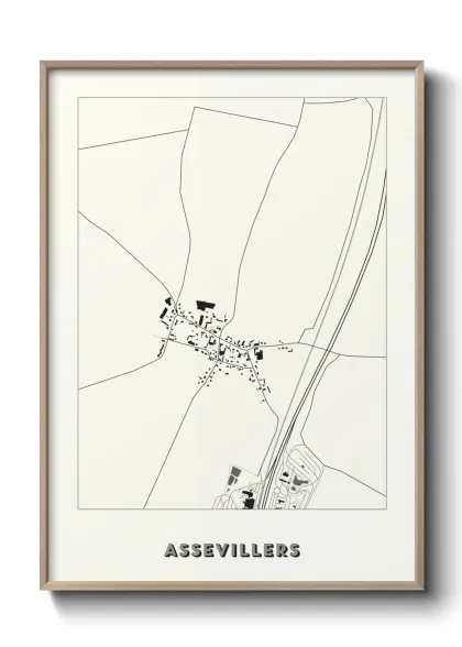 Une affiche de carte sur Assevillers