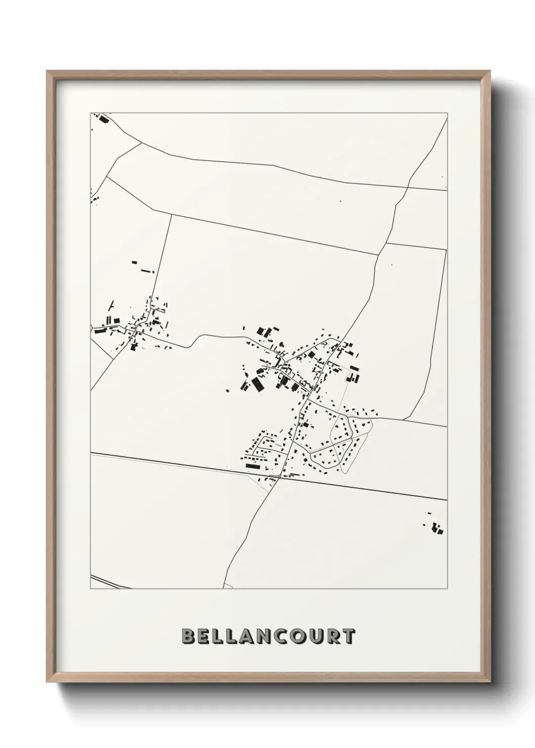 Un poster carte Bellancourt