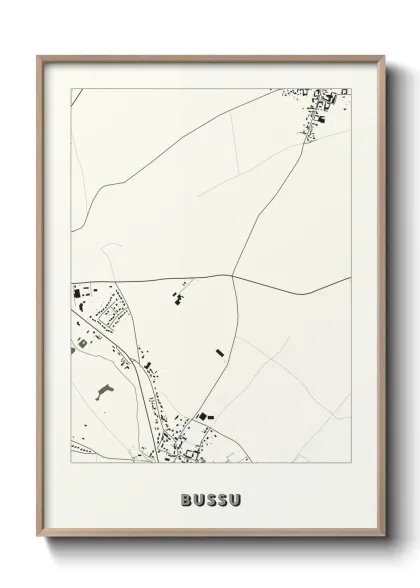 Une affiche de carte sur Bussu