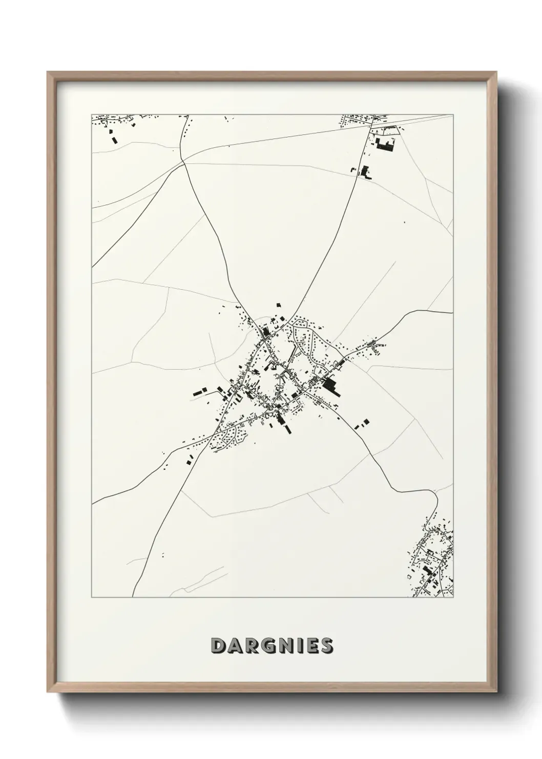 Un poster carte Dargnies