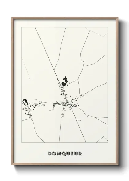 Une affiche de carte sur Domqueur