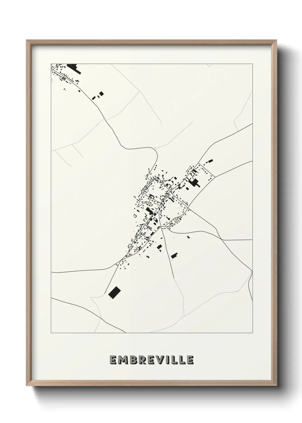 Un poster carte Embreville
