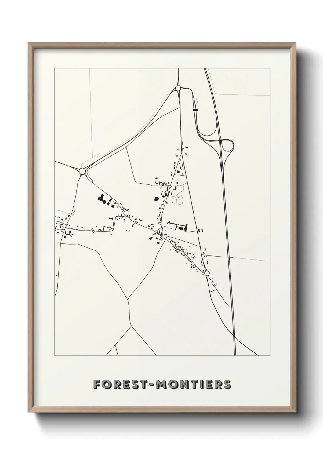 Un poster carteForest-Montiers