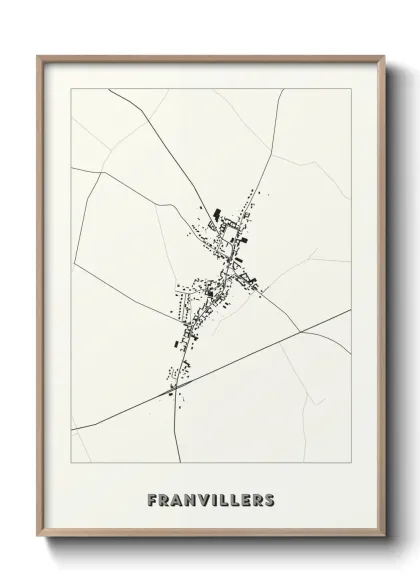 Une affiche de carte sur Franvillers