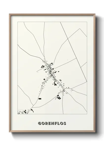 Une affiche de carte sur Gorenflos
