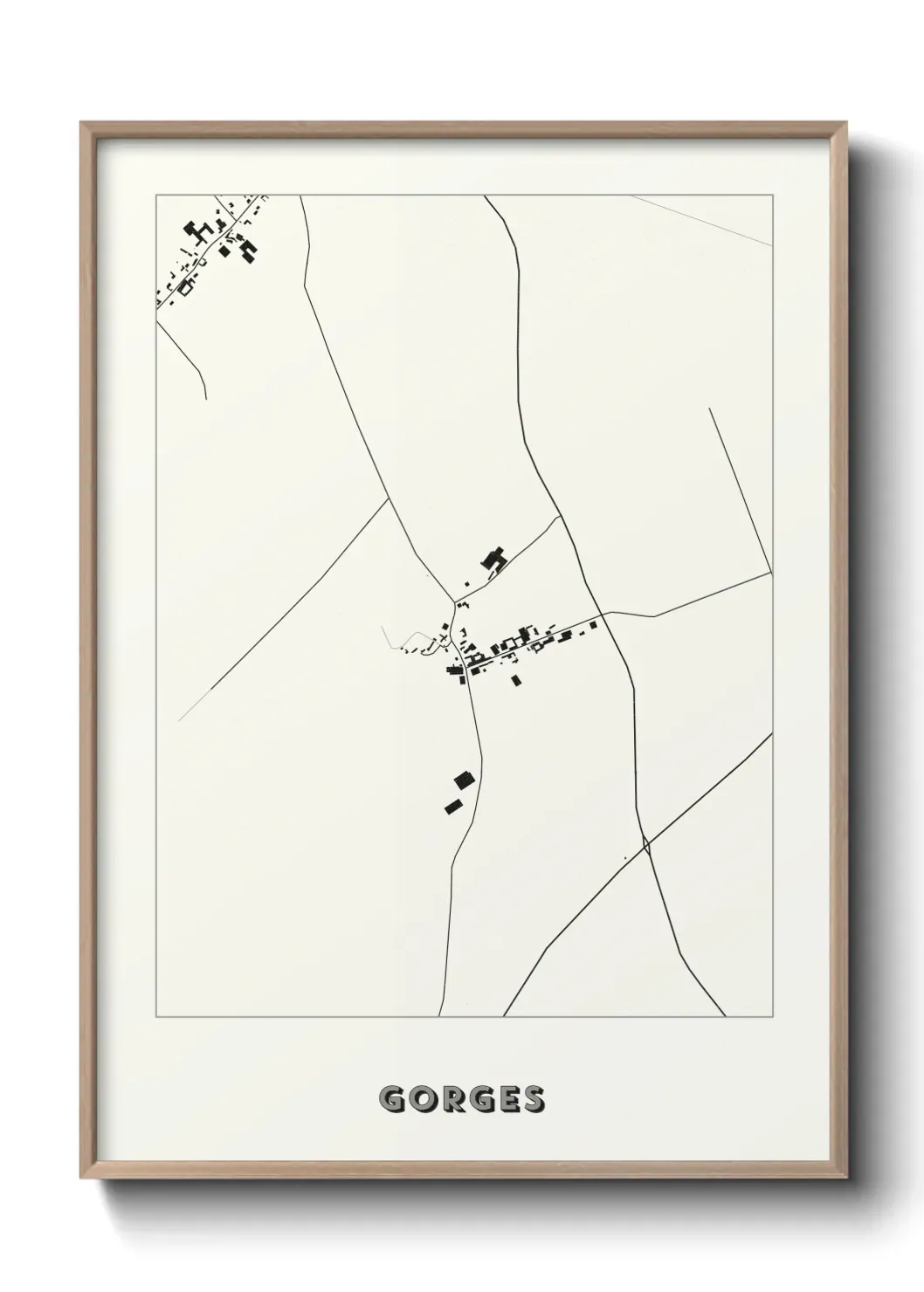 Un poster carte Gorges