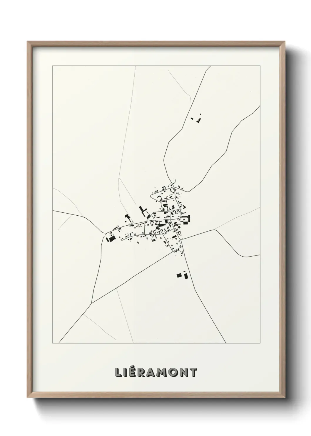 Un poster carte Liéramont