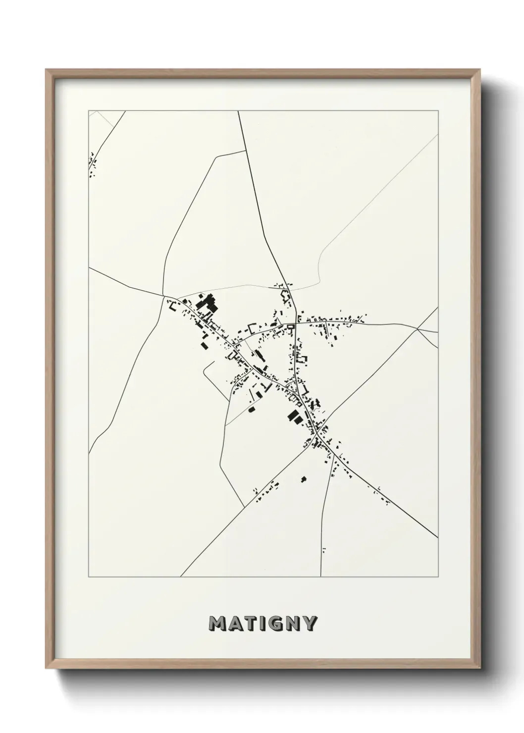 Un poster carte Matigny