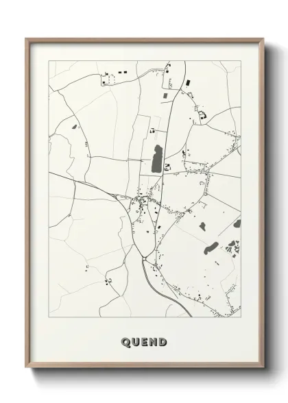 Une affiche de carte sur Quend