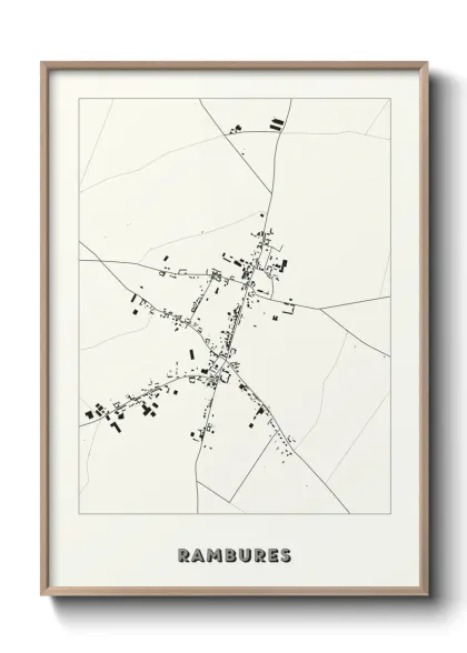 Une affiche de carte sur Rambures