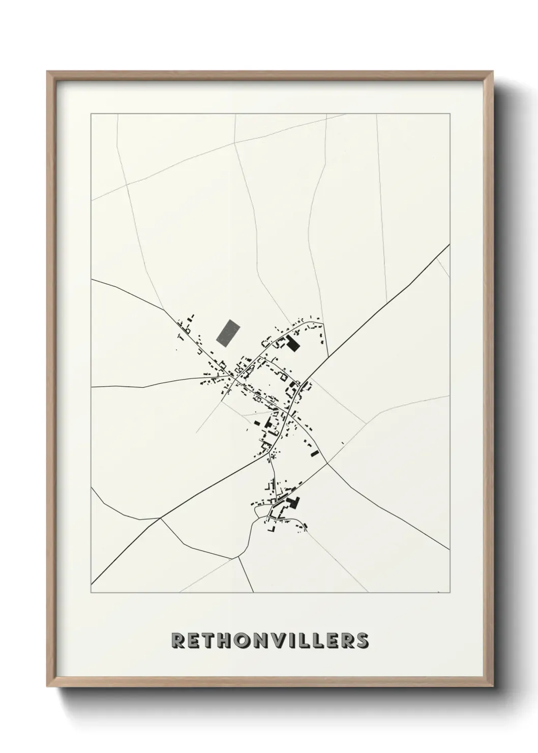Un poster carte Rethonvillers