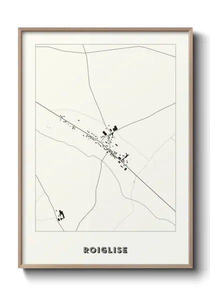 Une affiche de carte sur Roiglise