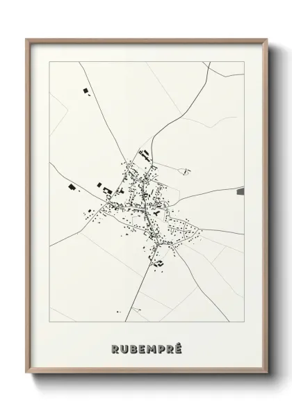 Une affiche de carte sur Rubempré
