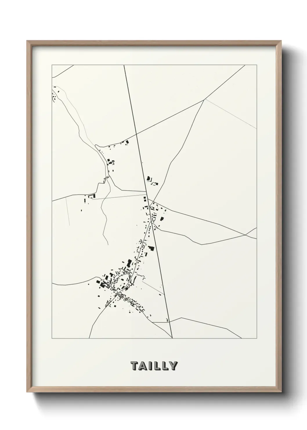 Un poster carte Tailly