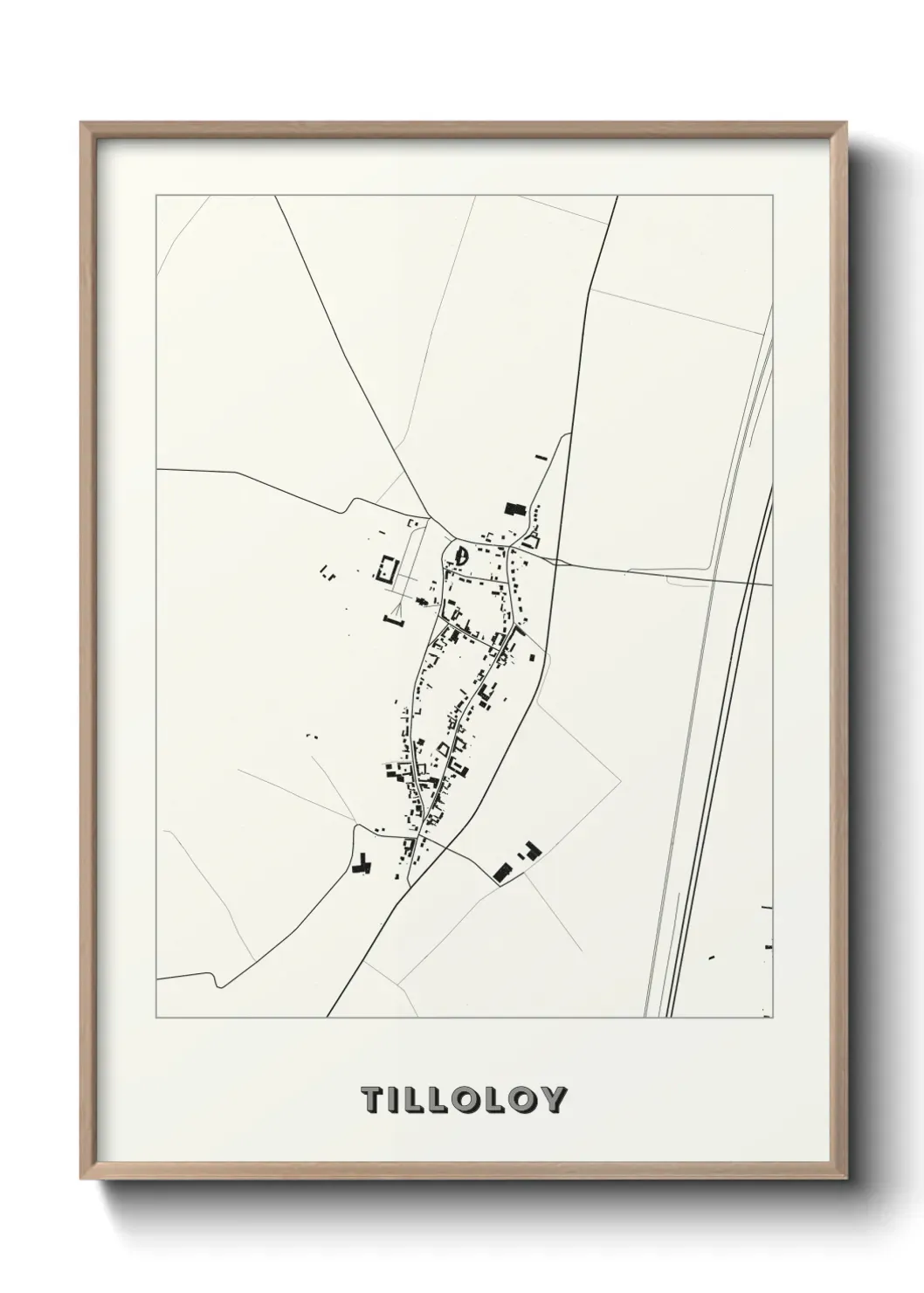 Un poster carte Tilloloy