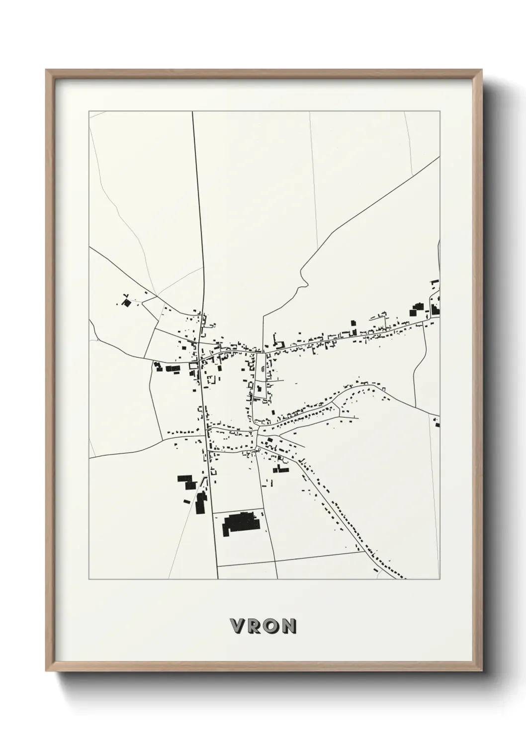 Un poster carte Vron