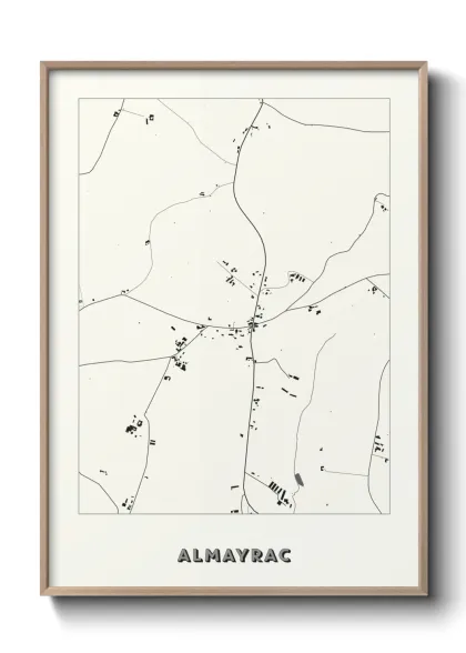 Une affiche de carte sur Almayrac