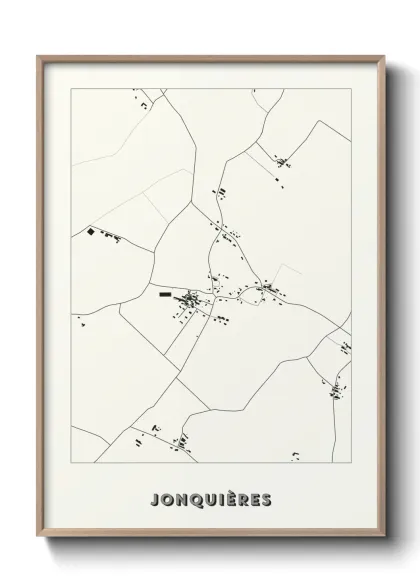 Une affiche de carte sur Jonquières