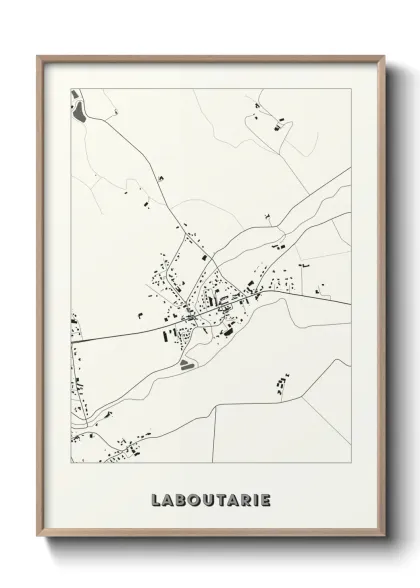 Une affiche de carte sur Laboutarie
