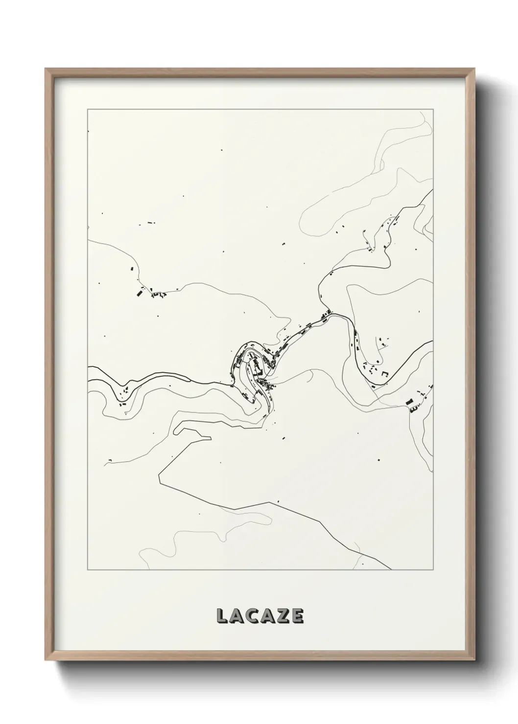 Un poster carte Lacaze