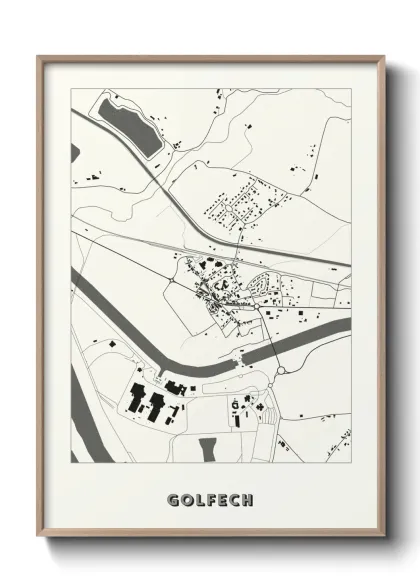 Une affiche de carte sur Golfech