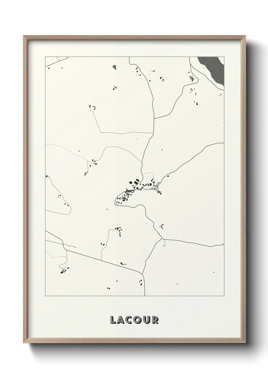 Un poster carte Lacour