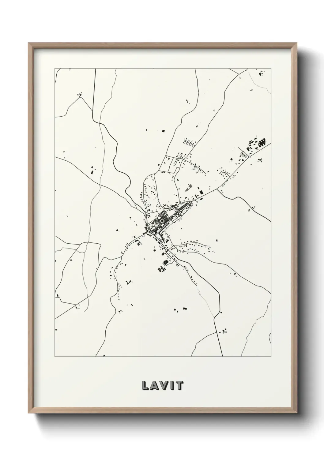 Un poster carte Lavit