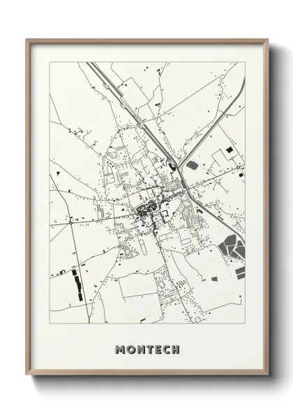 Une affiche de carte sur Montech