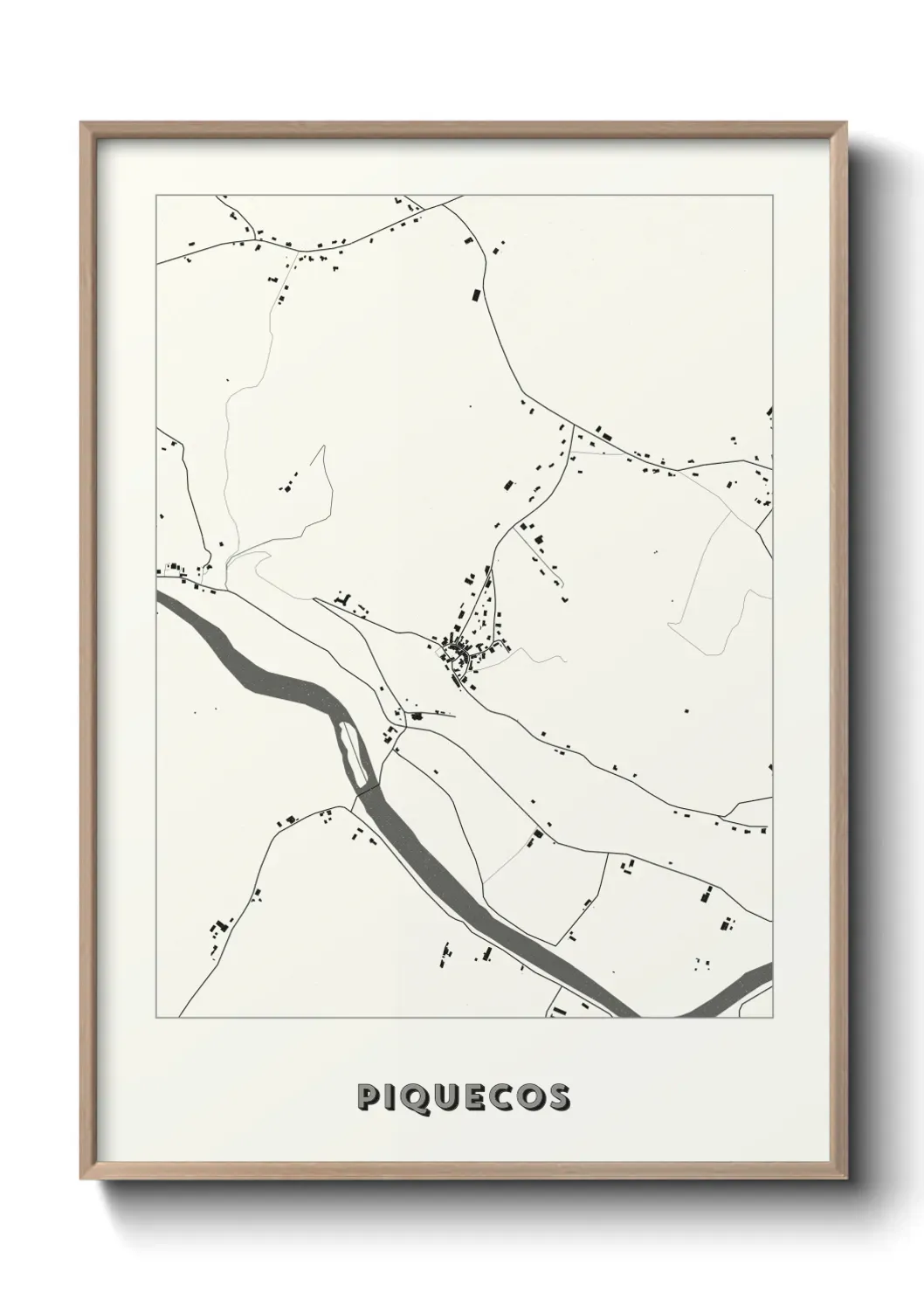 Un poster carte Piquecos