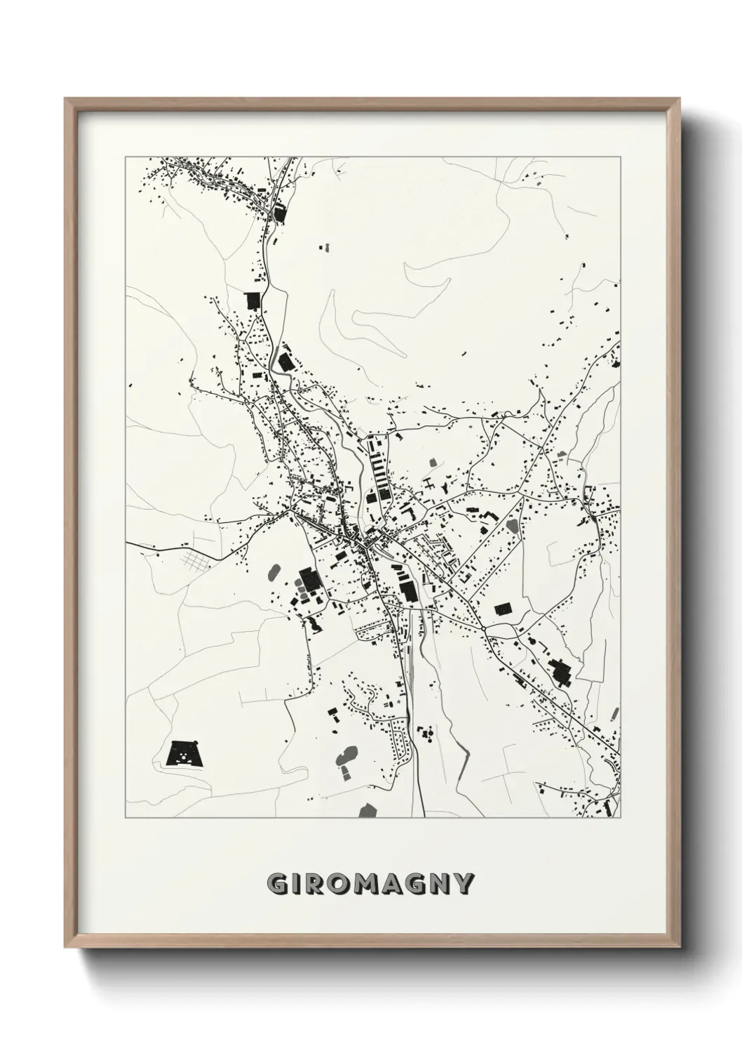 Un poster carte Giromagny