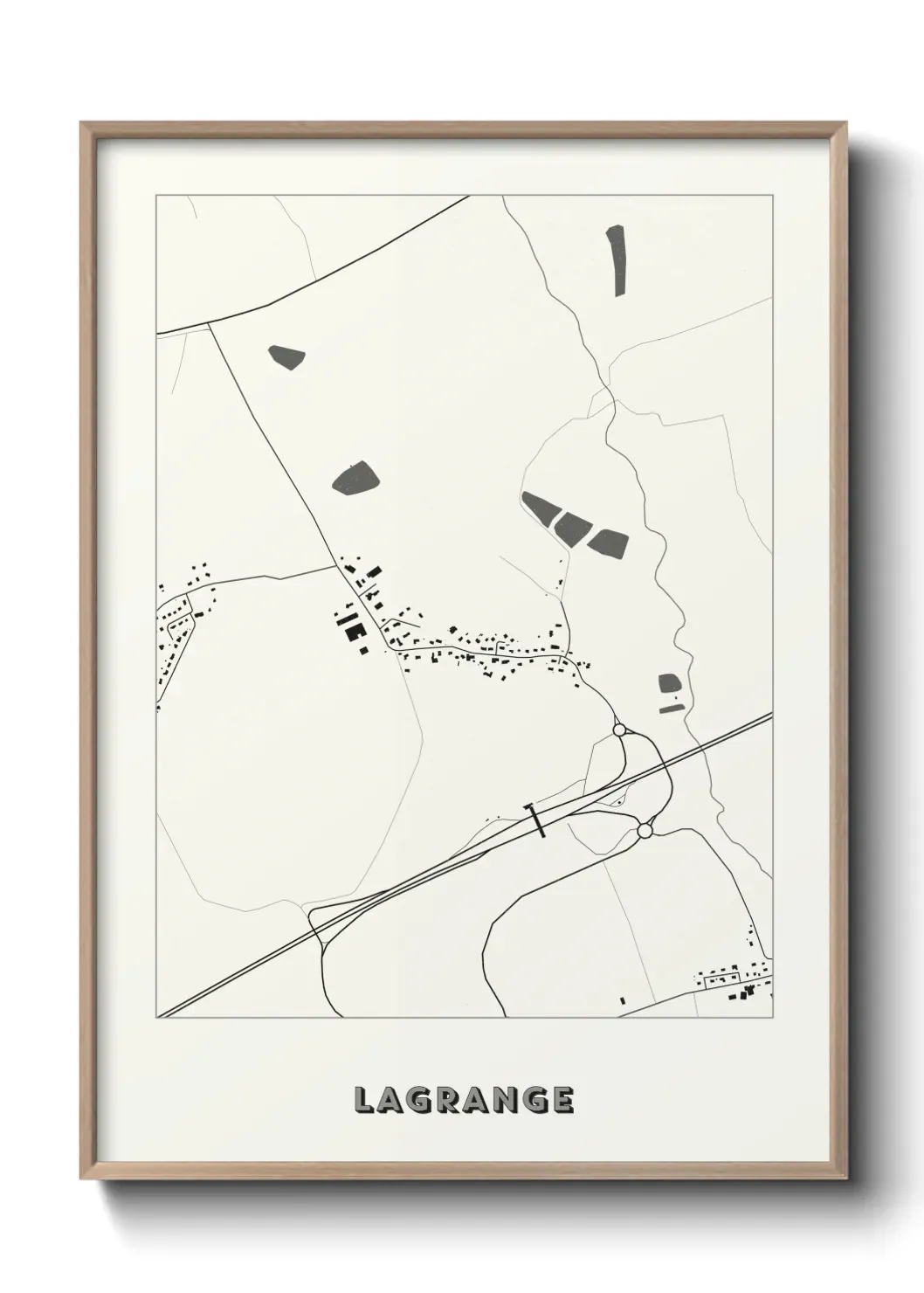 Un poster carte Lagrange