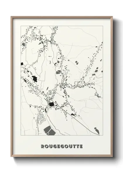 Une affiche de carte sur Rougegoutte