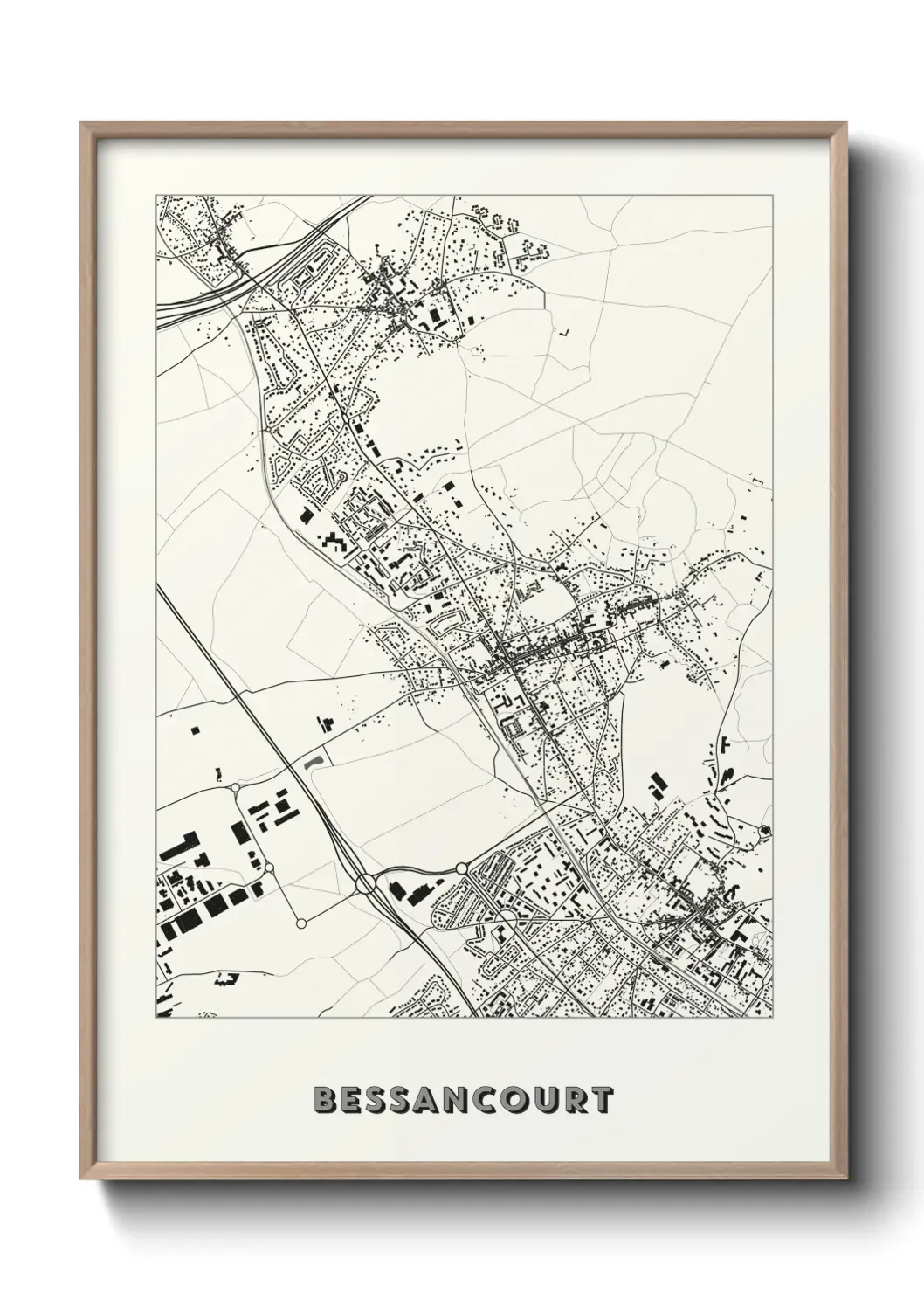 Un poster carte Bessancourt
