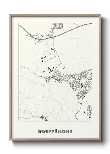 Une affiche de carte sur Bouffémont