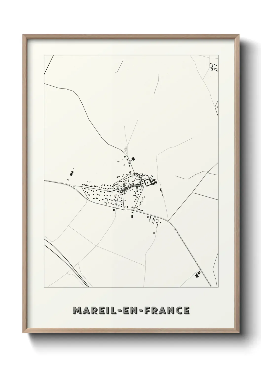 Un poster carte Mareil-en-France