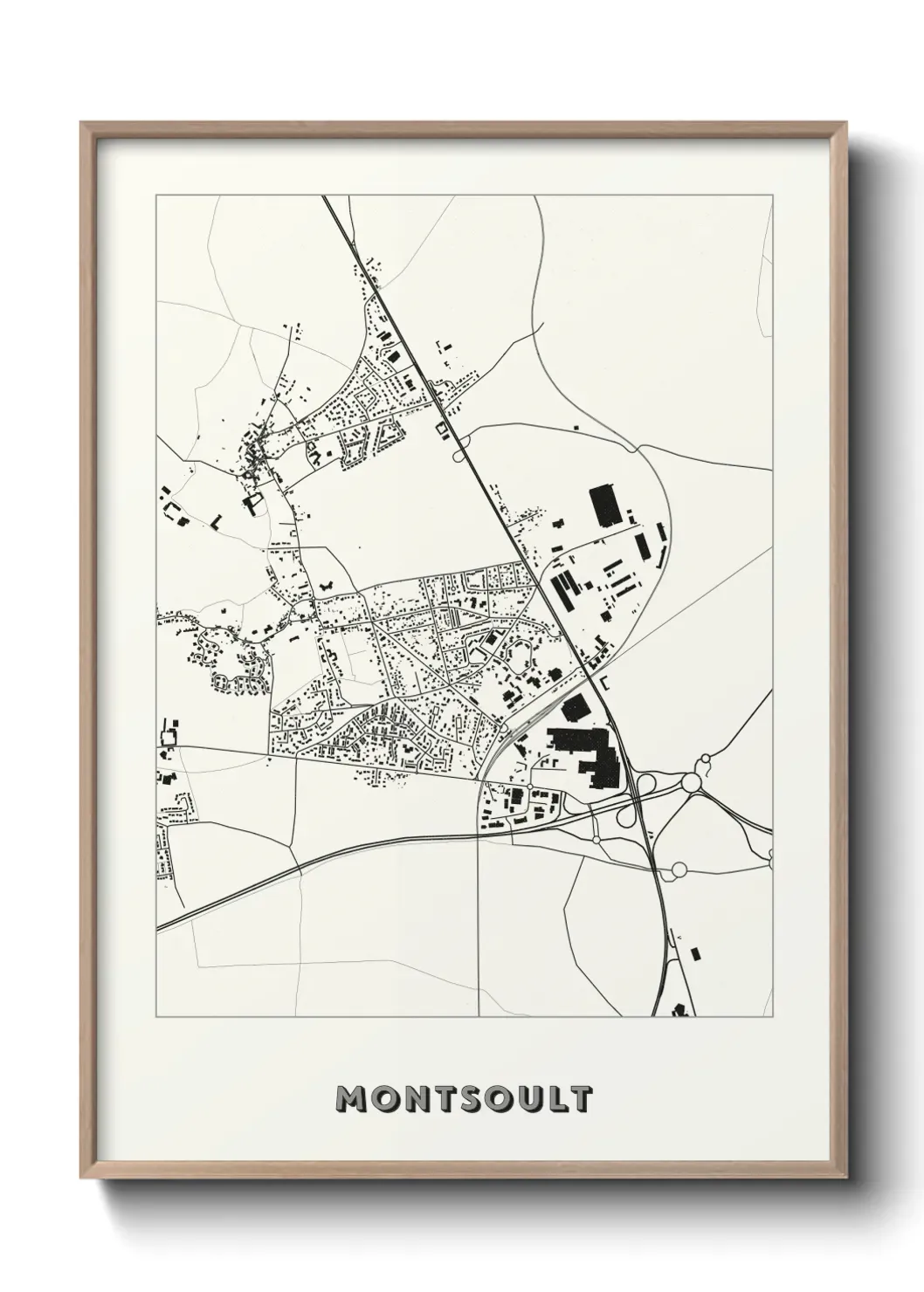 Un poster carte Montsoult