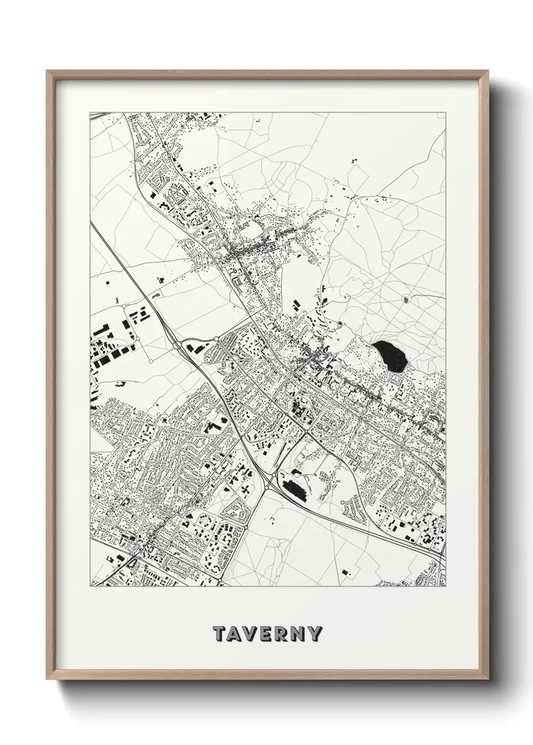 Un poster carte Taverny