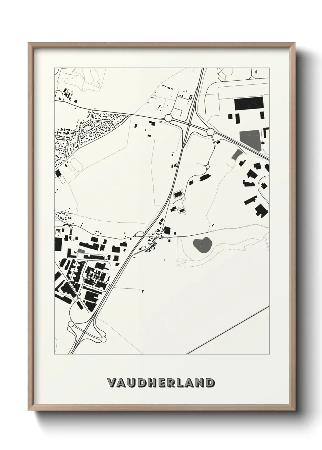 Un poster carte Vaudherland