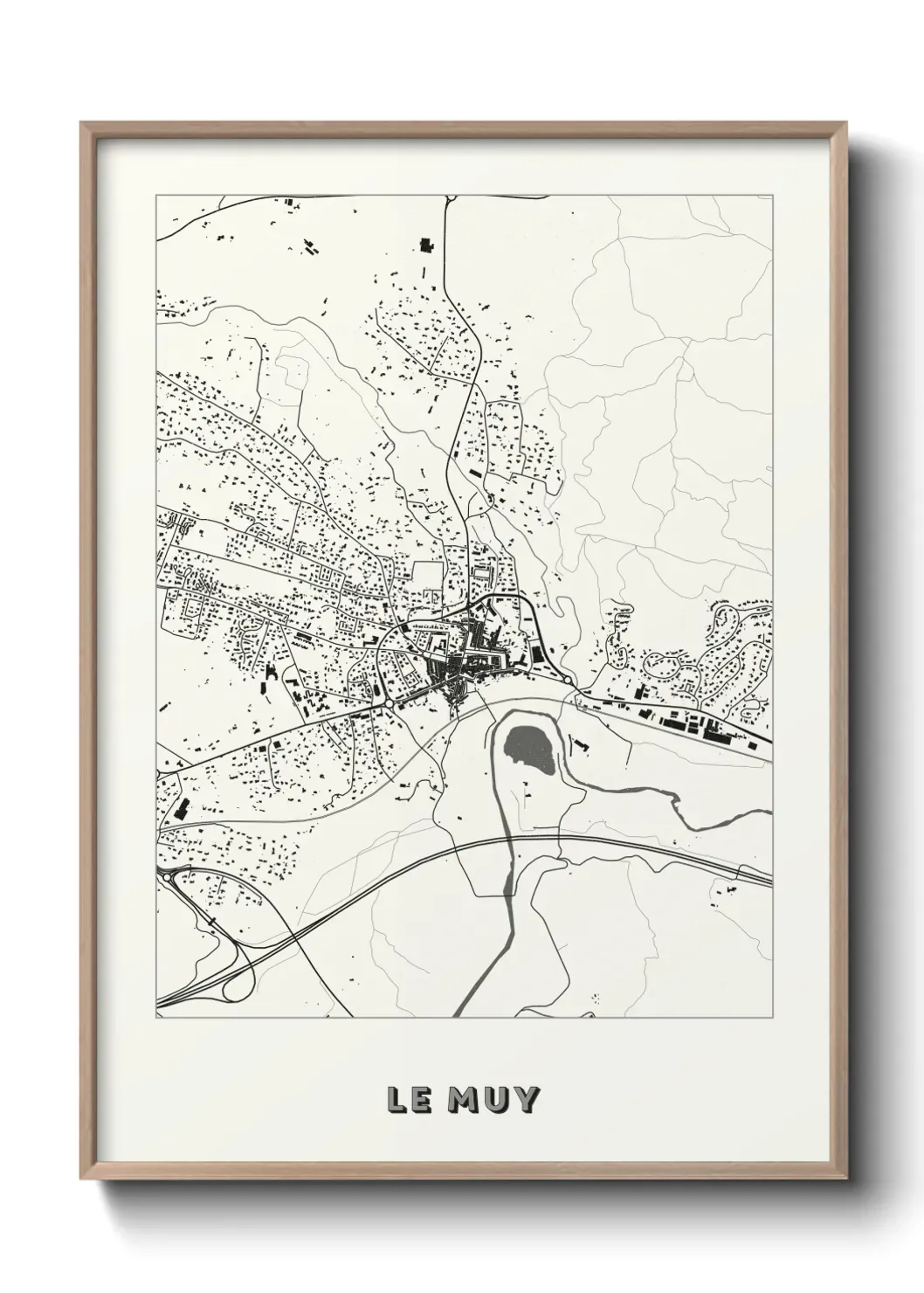 Un poster carte Le Muy