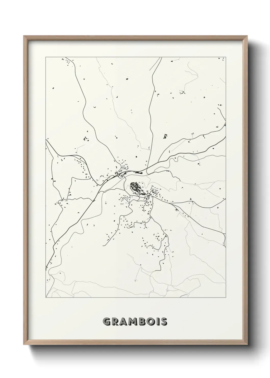 Un poster carte Grambois