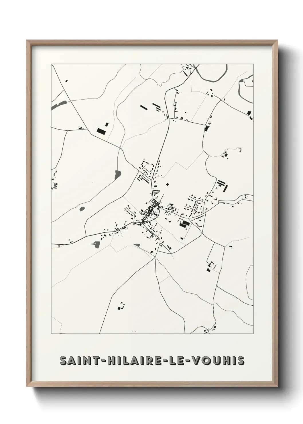 Un poster carte Saint-Hilaire-le-Vouhis