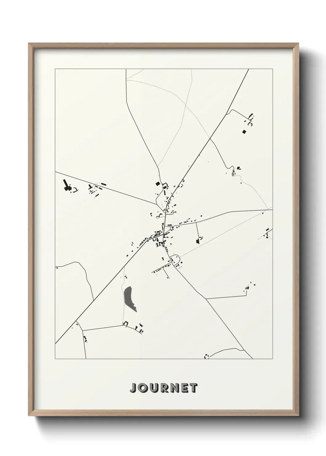 Un poster carte Journet